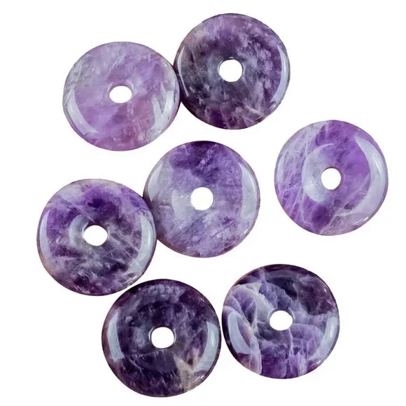 Amethyst Gemstone Necklace with Lucky Coin | Handmade - Picture 6 of 6